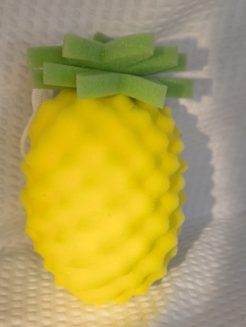 Pineapple Foam Bath Sponge - Yellow & Green